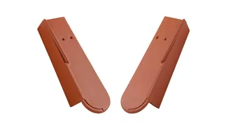 Ceramiczna dachówka Opal szczytowa, lewa/prawa