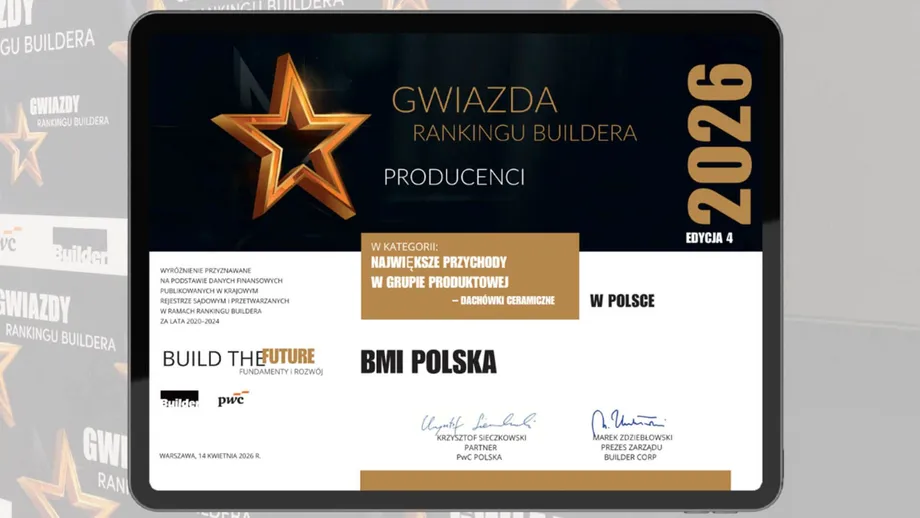 Nagroda dla BMI Polska – Gwiazda Rankingu Buildera 2026