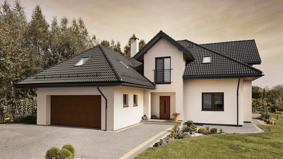 Dachówka betonowa Bałtycka Cisar w kolorze czarnym