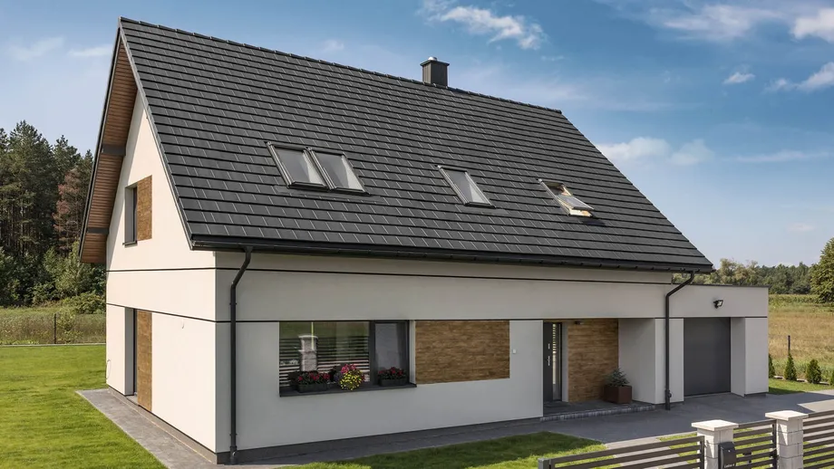 Dachówka betonowa płaska Braas Teviva Cisar